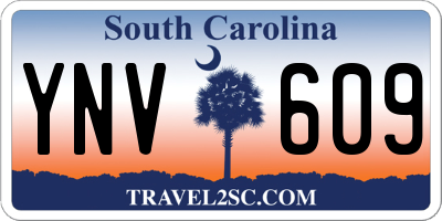 SC license plate YNV609