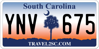 SC license plate YNV675