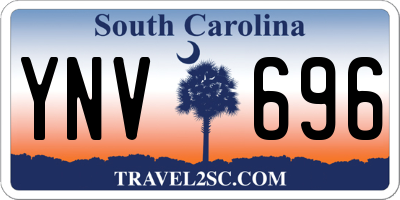 SC license plate YNV696
