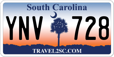 SC license plate YNV728