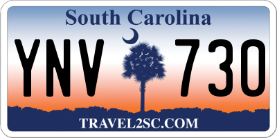 SC license plate YNV730