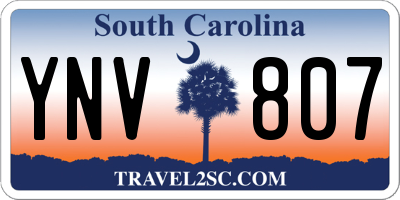 SC license plate YNV807