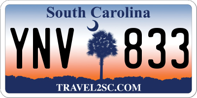 SC license plate YNV833