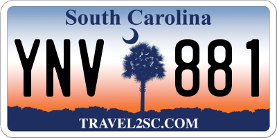 SC license plate YNV881