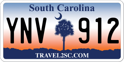 SC license plate YNV912