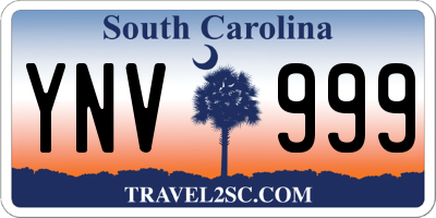 SC license plate YNV999