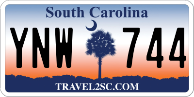 SC license plate YNW744