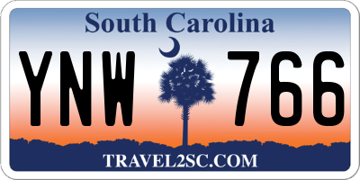 SC license plate YNW766