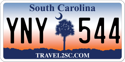 SC license plate YNY544