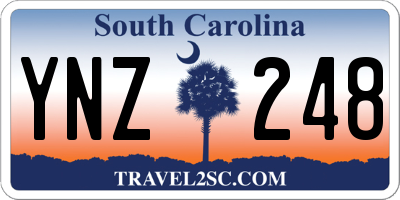 SC license plate YNZ248