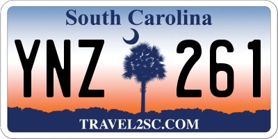 SC license plate YNZ261