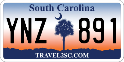 SC license plate YNZ891