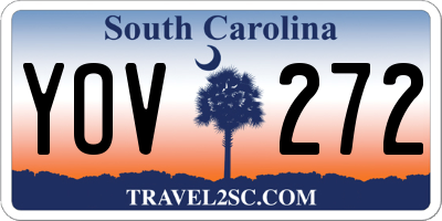 SC license plate YOV272