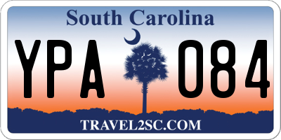 SC license plate YPA084