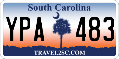 SC license plate YPA483