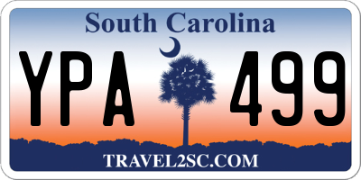 SC license plate YPA499