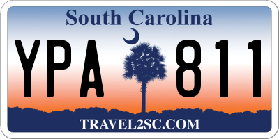 SC license plate YPA811