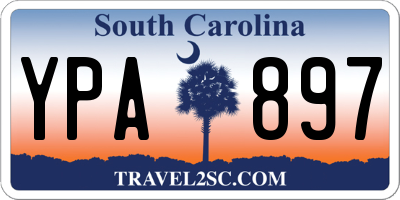 SC license plate YPA897
