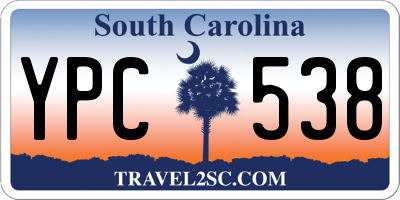 SC license plate YPC538