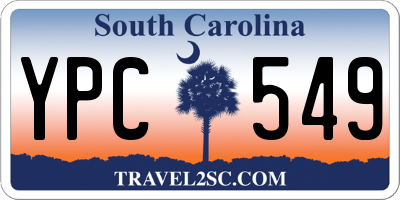 SC license plate YPC549