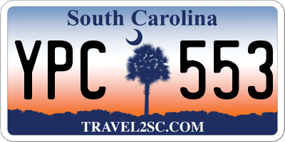 SC license plate YPC553