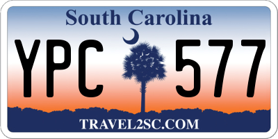 SC license plate YPC577