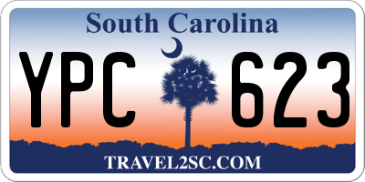 SC license plate YPC623
