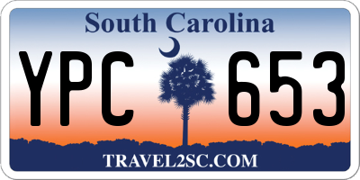 SC license plate YPC653