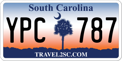 SC license plate YPC787
