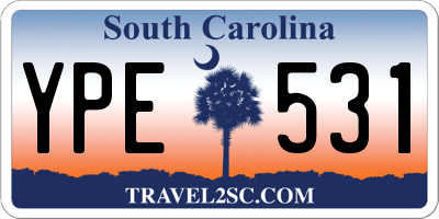 SC license plate YPE531