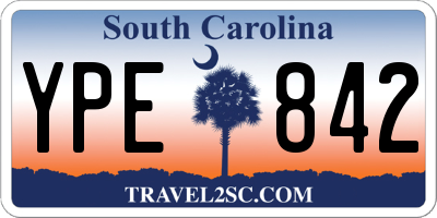SC license plate YPE842