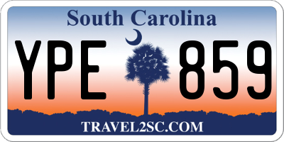SC license plate YPE859