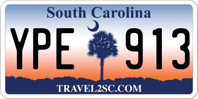 SC license plate YPE913