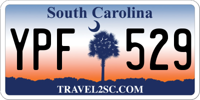 SC license plate YPF529