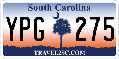 SC license plate YPG275
