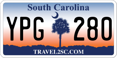 SC license plate YPG280
