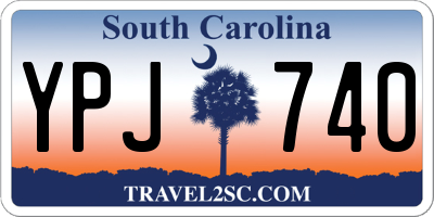 SC license plate YPJ740
