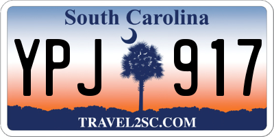 SC license plate YPJ917