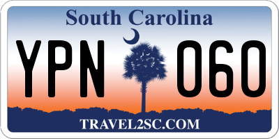 SC license plate YPN060