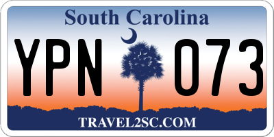 SC license plate YPN073