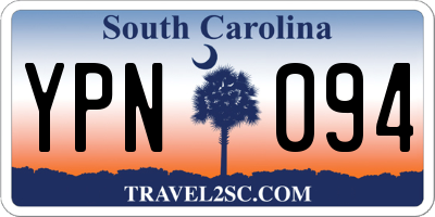 SC license plate YPN094