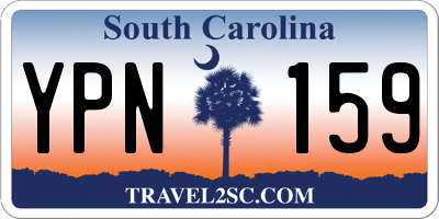 SC license plate YPN159