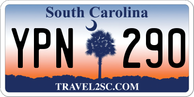 SC license plate YPN290