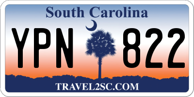 SC license plate YPN822