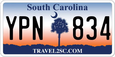 SC license plate YPN834
