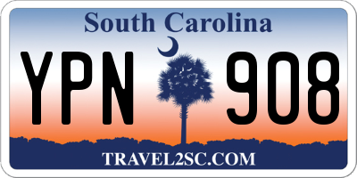 SC license plate YPN908