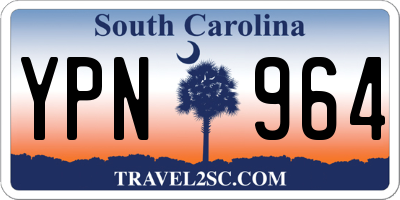 SC license plate YPN964