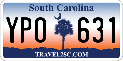 SC license plate YPO631