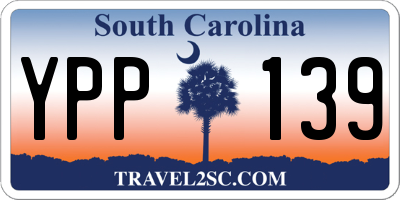 SC license plate YPP139
