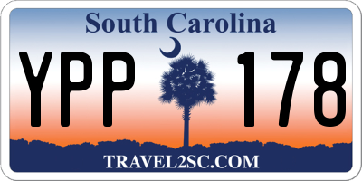 SC license plate YPP178
